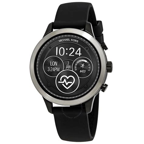 Michael Kors Runway Heart Rate Quartz Digital Black 